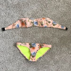 Pink Triangl Strapless Bikini